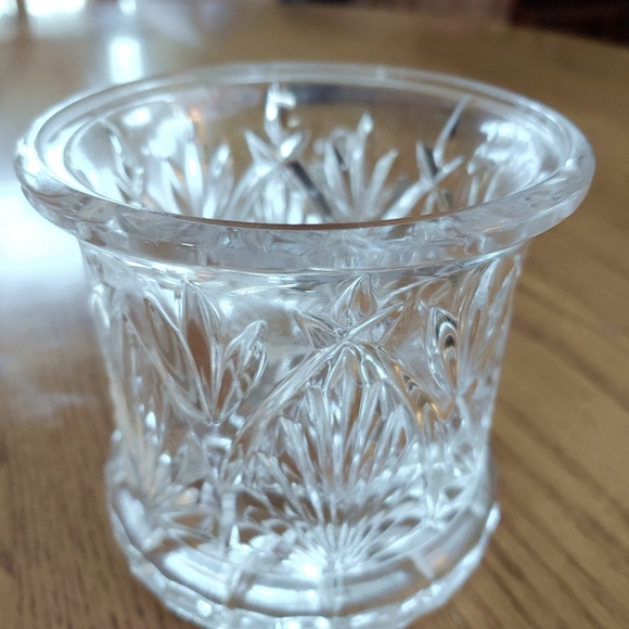 Lead Crystal Accent Sugar Bowl with Cover - Picture 2 of 10